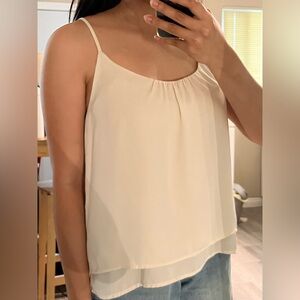 Elegant Cream Women's Top